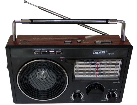 DARTEL RADIO RD-70 USB, MP3, SD ciemny brąz