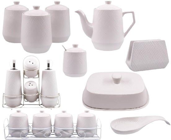 MAESTRO MR-20002-04S WHITE sól pieprz oliwa ocet*ostatnie*
