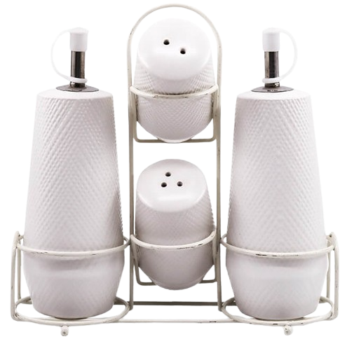 MAESTRO MR-20002-04S WHITE sól pieprz oliwa ocet*ostatnie*
