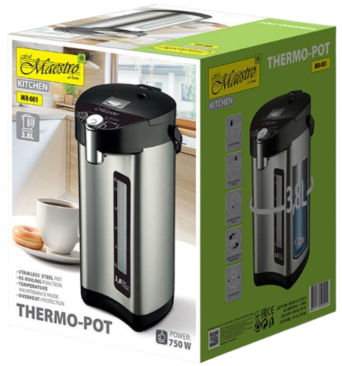 MAESTRO WARNIK MR-081 3,8L 750W INOX czarny