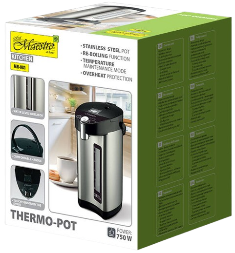 MAESTRO WARNIK MR-081 3,8L 750W INOX czarny
