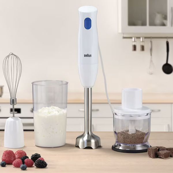 BRAUN BLENDER MQ-10.202MWH rozdrabn trzepak kubek