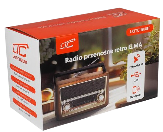 LTC RADIO PRZENOŚNE ELMA LTC-118UBT