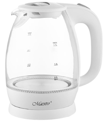 MAESTRO CZAJNIK MR-063 1,7L 2200W szklany, biały