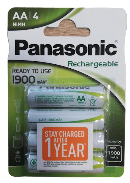 PANASONIC AKUMULATOR P-6/4BC 1900mAh 4szt.