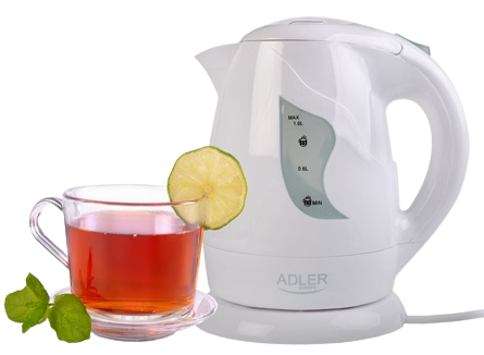 ADLER CZAJNIK AD-08 1L 850W biały