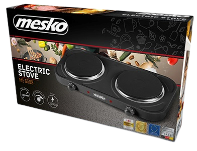 MESKO KUCHENKA ELEKTRYCZNA 2-PŁYTOWA MS-6509 2000W
