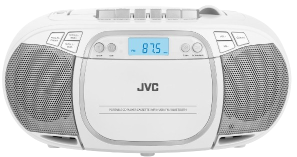 JVC BOOMBOX RC-E451W BLUETOOTH, MP3, USB, kaseta
