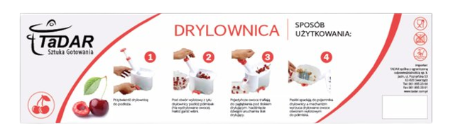 DRYLOWNICA DO WIŚNI "CHERRY"