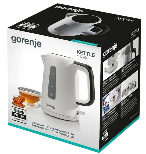GORENJE CZAJNIK K-17XG 1,7L 2200W biały