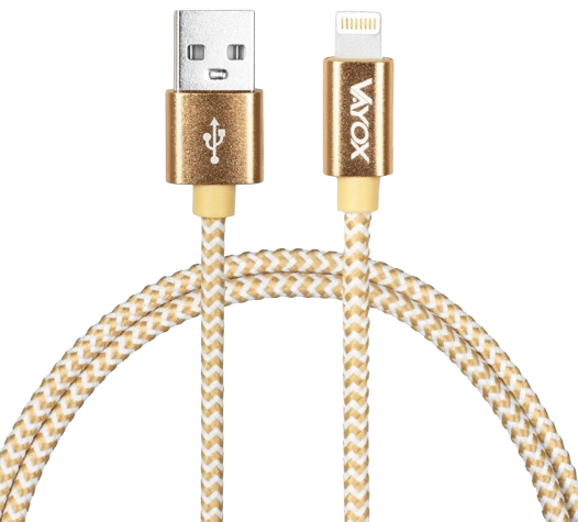 VAYOX KABEL USB-IPHONE 2m VA-0185 złoty