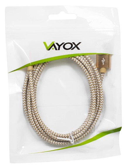 VAYOX KABEL USB-IPHONE 2m VA-0185 złoty