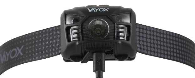 VAYOX LATARKA CZOŁOWA VA-0020 100lm aku., cz.ruchu
