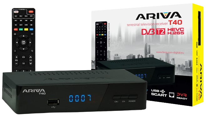 FERGUSON ARIVA TUNER DEKODER DVBT T-40 pilot RCU33