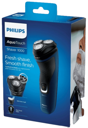 PHILIPS GOLARKA S-1121 3-głowicowa akumulatorowa