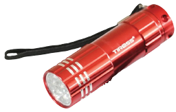 TIROSS LATARKA TS-732 9 LED czerwona