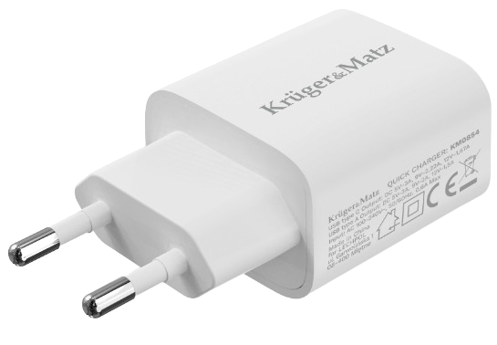 KRUGER&MATZ ŁADOWARKA SIECIOWA KM-0854 szybka dual