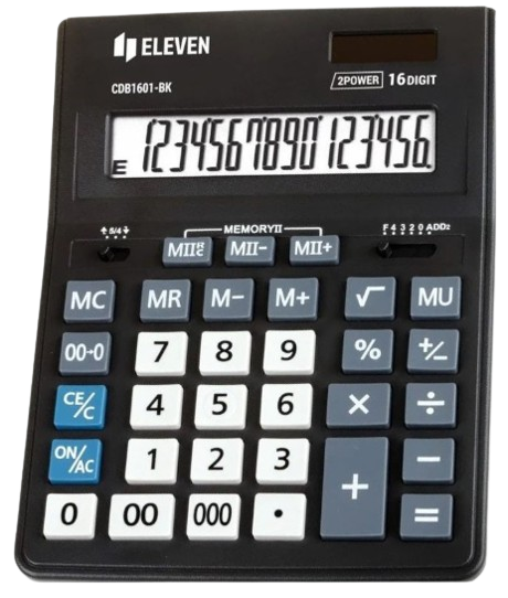 ELEVEN KALKULATOR CDB-1601-BK