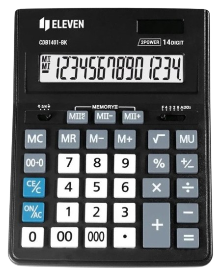 ELEVEN KALKULATOR CDB-1401-BK
