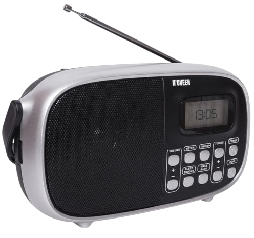NOVEEN RADIO PR-850 LCD, pamięć, zegar, czarne