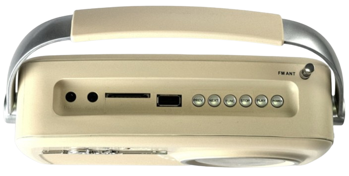 ELTRA RADIO LUIZA RETRO USB sieć akumulator wanilia