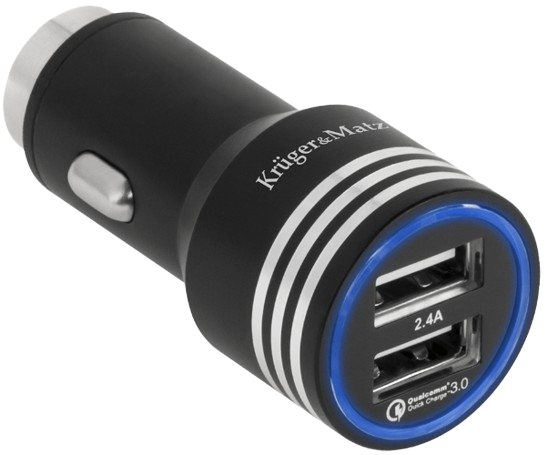 KRUGER&MATZ ŁADOWARKA SAM KM-0212 2xUSB 3.0 4800mA