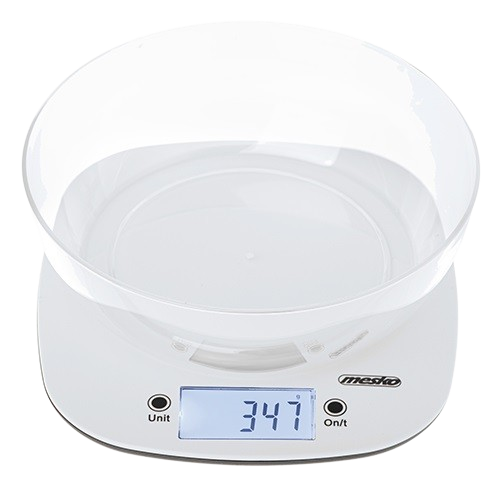 MESKO WAGA KUCHENNA MS-3179W z miską, biała