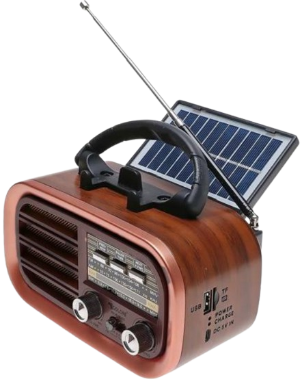 RADIO PRZENOŚNE RX-BT638P/B/G BLUETOOTH SOLAR USB