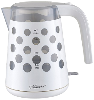 MAESTRO CZAJNIK MR-045 1,7L 2200W biały, kółka