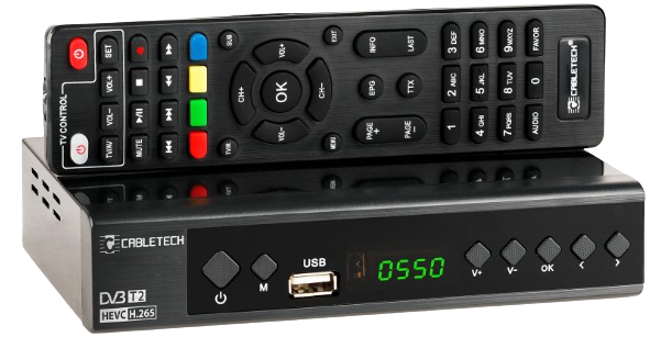 CABLETECH TUNER DEKODER DVB-T2 URZ-0336C