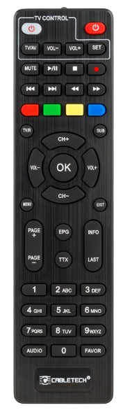 CABLETECH TUNER DEKODER DVB-T2 URZ-0336C