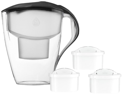 DAFI dzbanek ASTRA 3,0L + 3 UNIMAX czarny