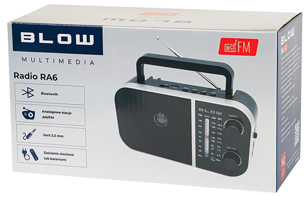 BLOW RADIO PRZENOŚNE AM/FM BT 77-535