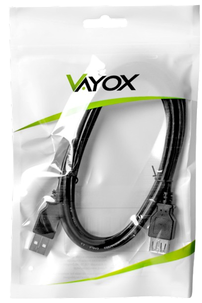 VAYOX KABEL PRZEDŁUŻACZ USB wtyk-gniazdo 1,8m