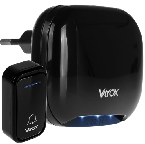 VAYOX DZWONEK VA-0286 110-240V / baterie czarny