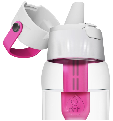 DAFI SOLID butelka 0,5L + 1 filtr, flamingowa