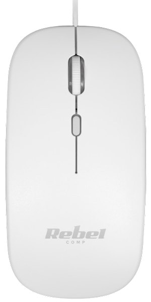 REBEL MYSZ OPTYCZNA KOM-1023W BIAŁA