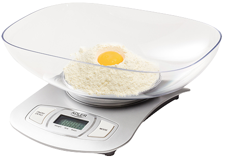 ADLER WAGA KUCHENNA AD-3137 miska, 5kg, srebrna