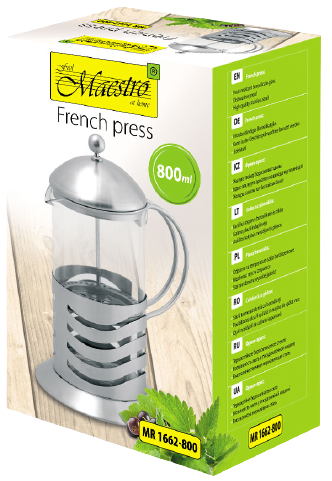 MAESTRO PRASKA DO KAWY HERBATY MR-1662-600 INOX