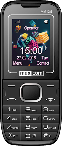 MAXCOM TELEFON GSM MM-135 dual SIM, radio