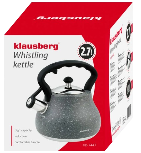 KLAUSBERG CZAJNIK KB-7447 2,7L szary marmurek
