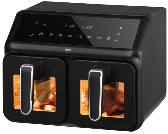 ELDOM FRYTOWNICA FR-210 2200W 2x4L, beztłuszczowa, okna