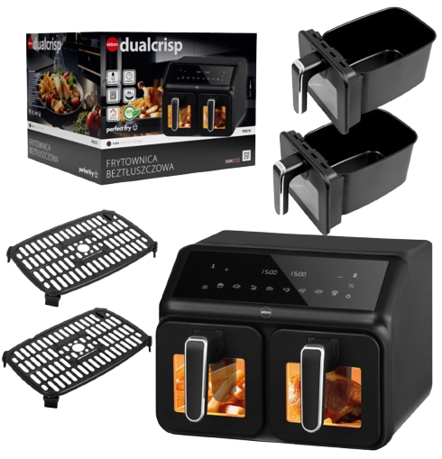 ELDOM FRYTOWNICA FR-210 2200W 2x4L, beztłuszczowa, okna