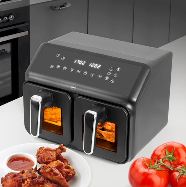 ELDOM FRYTOWNICA FR-210 2200W 2x4L, beztłuszczowa, okna