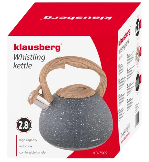 KLAUSBERG CZAJNIK KB-7509 2,8L szary marmurek