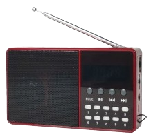 DARTEL RADIO RD-180 czerwone kieszonkowe