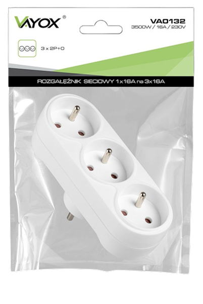 VAYOX ROZGAŁĘŹNIK SIECIOWY VA-0132 3gn, prosty