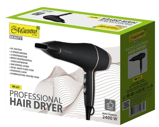MAESTRO SUSZARKA MR-221 2400W czarna         