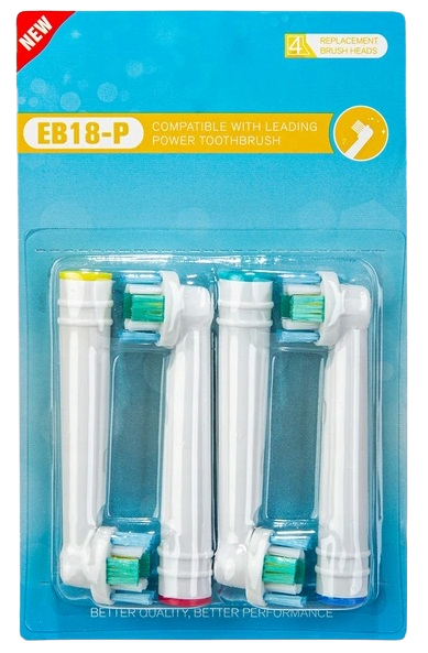 KOŃCÓWKI SZCZOTECZKI BRAUN EB-18P 3D White 4 szt.