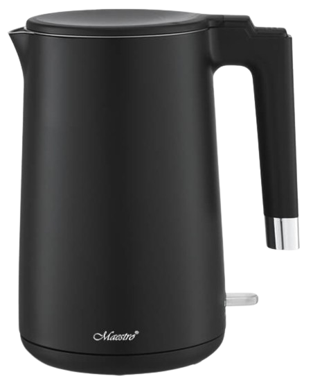 MAESTRO CZAJNIK MR-026 1,7L 1800W czarny / INOX, podwójne ścianki